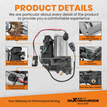 Air Suspension Compressor Pump compatible for Range Rover Sport L320 compatible for Discovery 3 LR045251