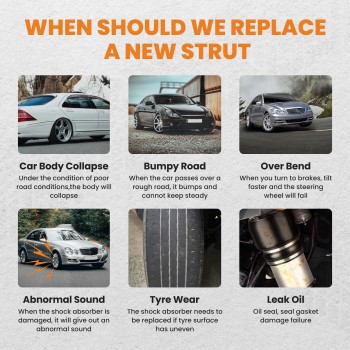 Air Suspension Shock Front Right compatible for Mercedes Benz CLS500 Airmatic 2005-2006