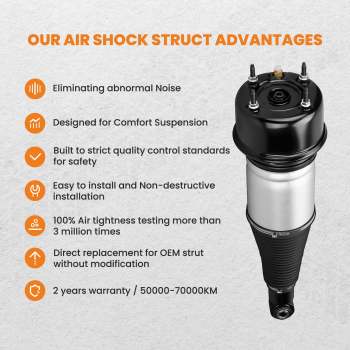 2x Rear Air Suspension Shock Strut compatible for Jaguar XJ Series XJR XJ6 XJ8 X350 X358