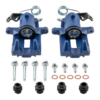 Pair of BRAKE CALIPER REAR LEFT + RIGHT compatible for VW GOLF MK 4 1J NEW C 1Y POLO Blue