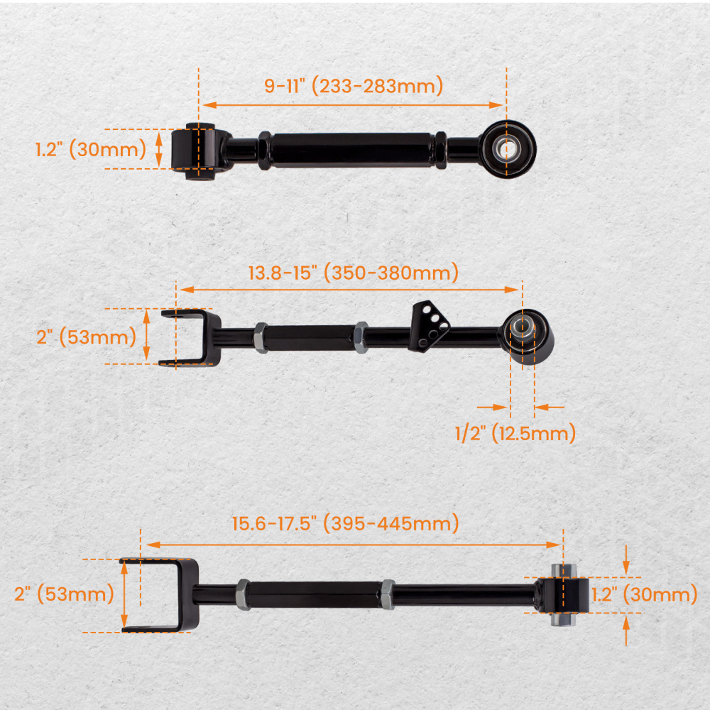 Joint à rotule avant + kit dorteil de bras de commande de carrossage arrière compatible pour Honda Accord 08-13 compatible pour Acura TL TSX 09-13