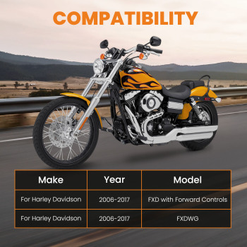 1 Set Reduced Forward Control Adapter Kit compatible for Harley Davidson FXD 06-2017