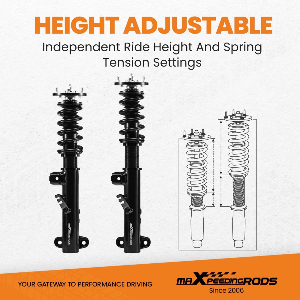 Coilovers Suspension compatible for BMW E36 3 Series Saloon coupe Convertible Touring Shock Coilovers Suspension compatible for BMW E36 3 Series Saloon coupe Convertible Touring Shock