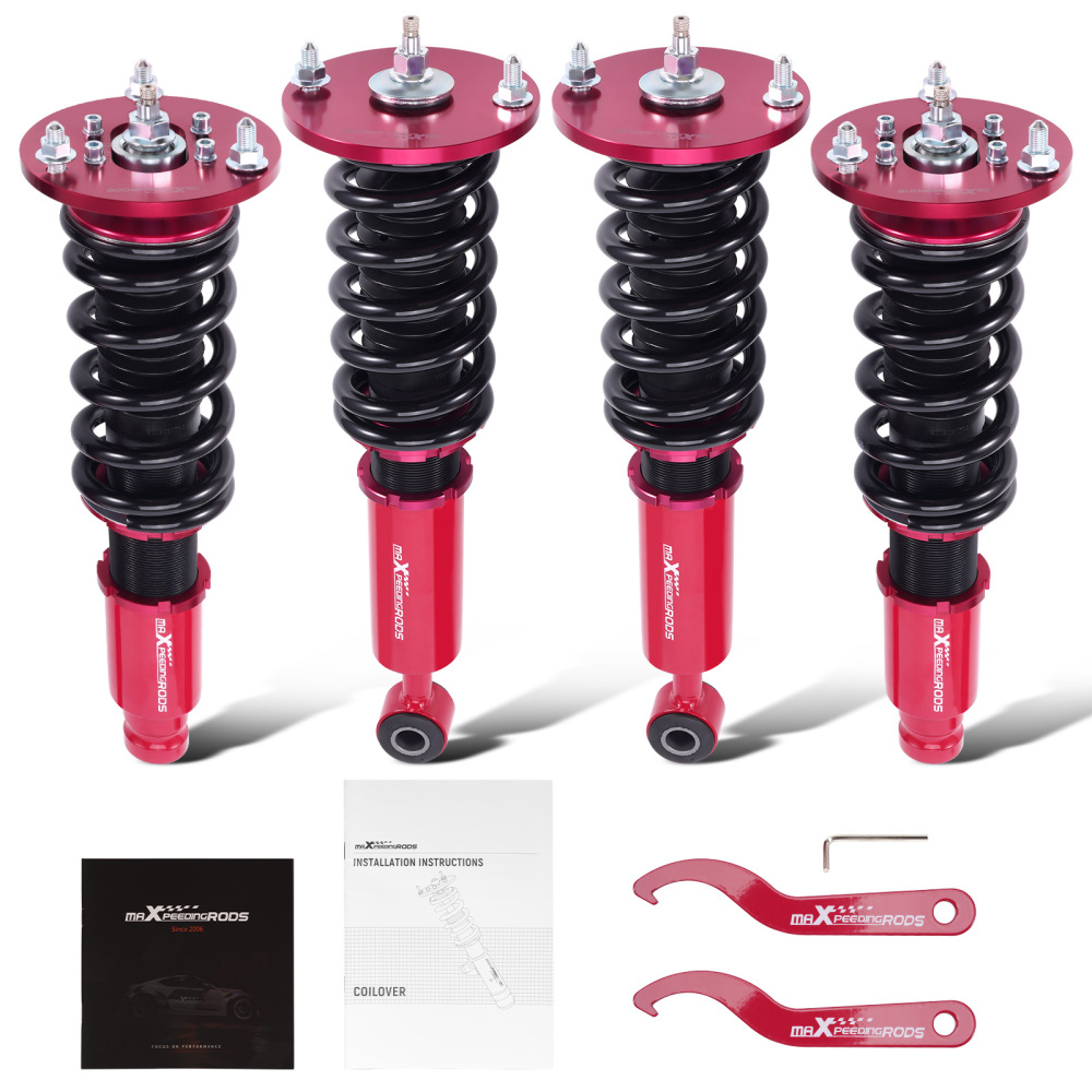 Compatible for Mitsubishi Eclipse 1995 -1999 Shocks Struts 24 Ways Adj. Damper Coilovers Kits Lowering Kit