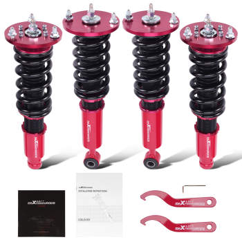 Compatible for Mitsubishi Eclipse 1995 -1999 Shocks Struts 24 Ways Adj. Damper Coilovers Kits Lowering Kit