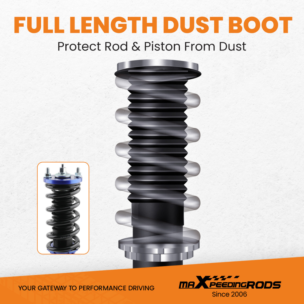 Maxpeedingrods Kit de suspensión delantera y trasera con amortiguadores Compatible para Honda CR-X del Sol 1992-1995 EG (EG1) Maxpeedingrods Kit de suspensión delantera y trasera con amortiguadores Compatible para Honda CR-X del Sol 1992-1995 EG (EG1)