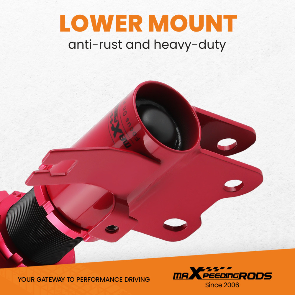 4pcs Coilover Shock Struts compatible for Nissan S13 180SX 200SX Silvia 240SX Front + Rear