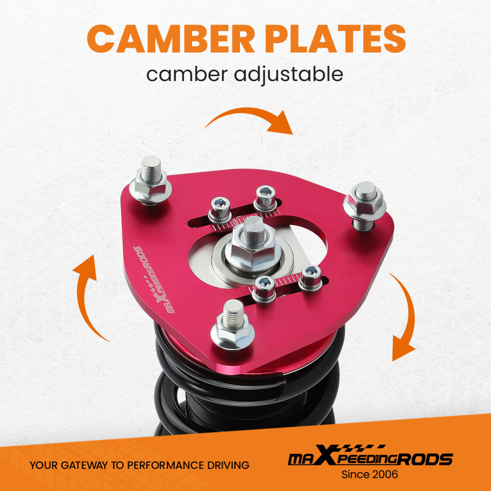 4pcs Coilover Shock Struts compatible for Nissan S13 180SX 200SX Silvia 240SX Front + Rear