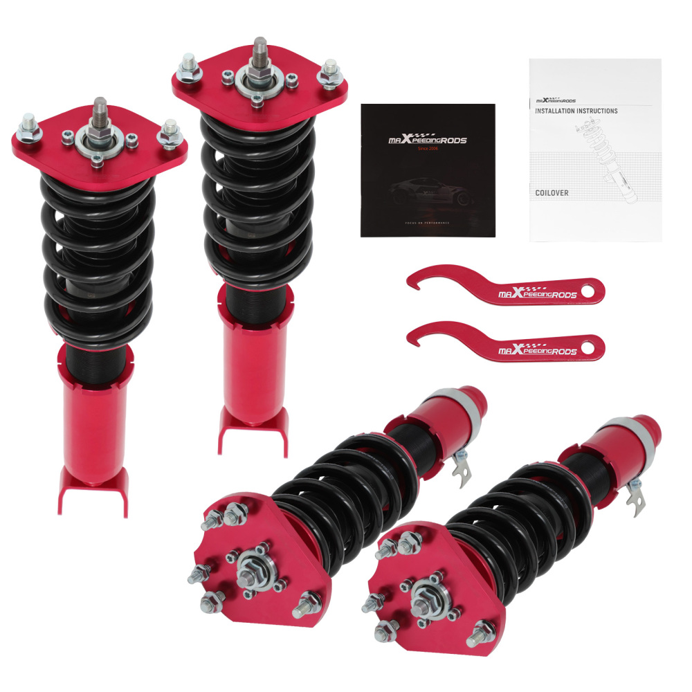 MaXpeedingrods Coilover Shock Kit compatible for Honda Prelude BB1 BB2 BB6 BB8 1992-2000 MaXpeedingrods Coilover Shock Kit compatible for Honda Prelude BB1 BB2 BB6 BB8 1992-2000