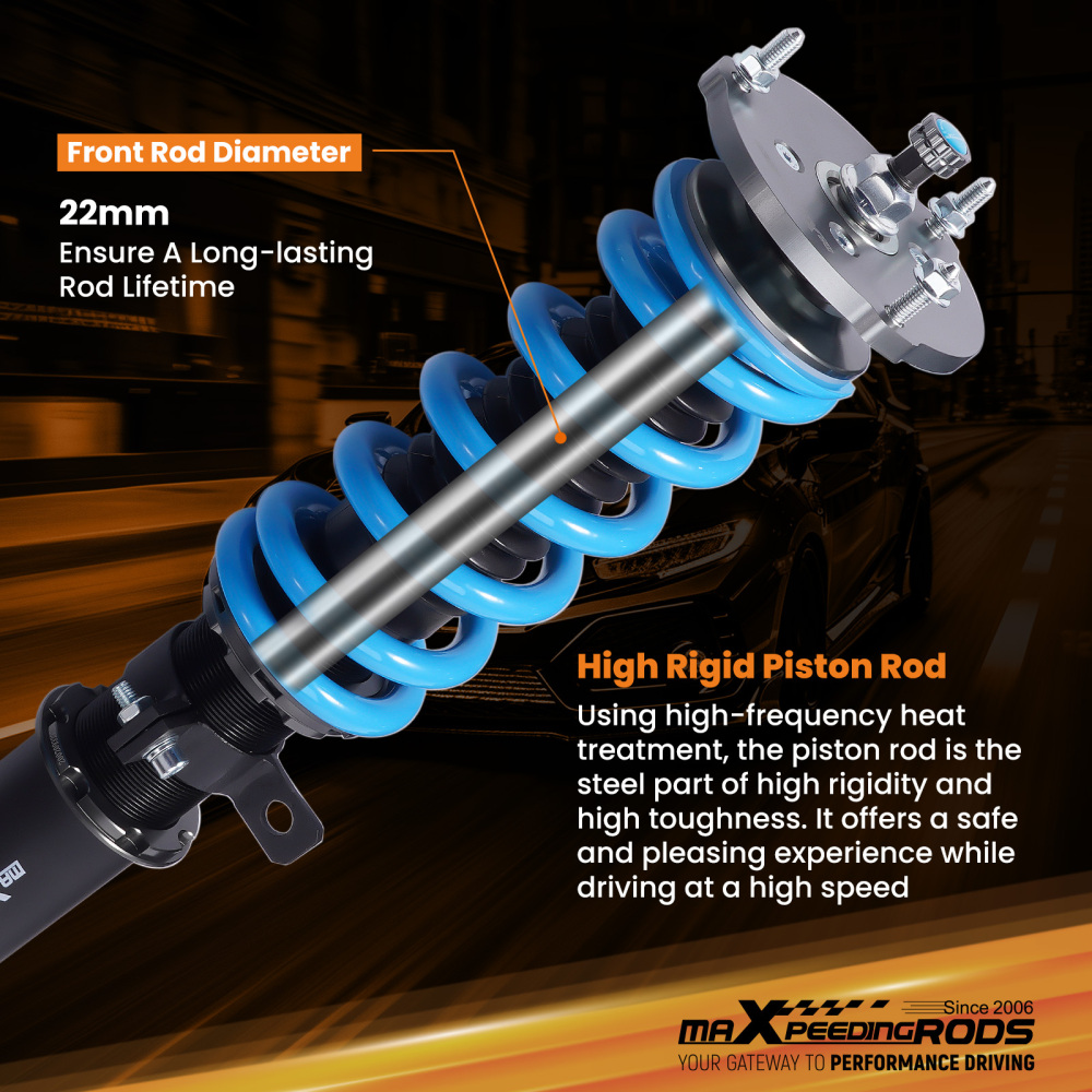 Performance Coilovers Kit compatible for BMW 5 Series F10 RWD Saloon 2009-2016 528i 520d Lowering Kit Performance Coilovers Kit compatible for BMW 5 Series F10 RWD Saloon 2009-2016 528i 520d Lowering Kit