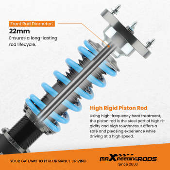 Performance Coilovers Kit compatible for BMW 3 Series E46 M3 2000-2006 Suspension Spring Lowering Kit