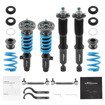 T6 24 Damping Levels Coilover compatible for BMW 3 Series E46Coupe Convertible M3 01-06 Lowering Kit