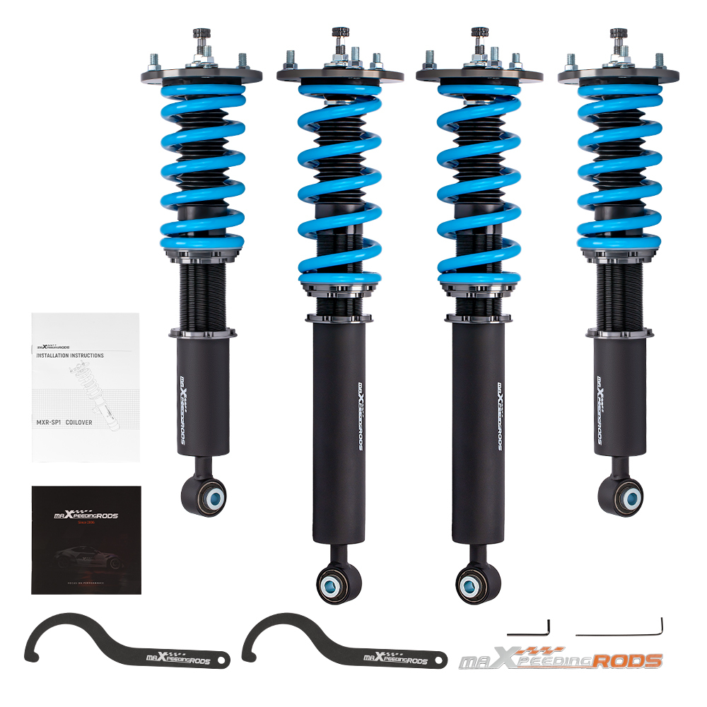 Height and Damper Adjustable Coilovers Compatible for Lexus LS400 XF10 1990-1994 T6 Advanced Series Coilover  Lowering Kit