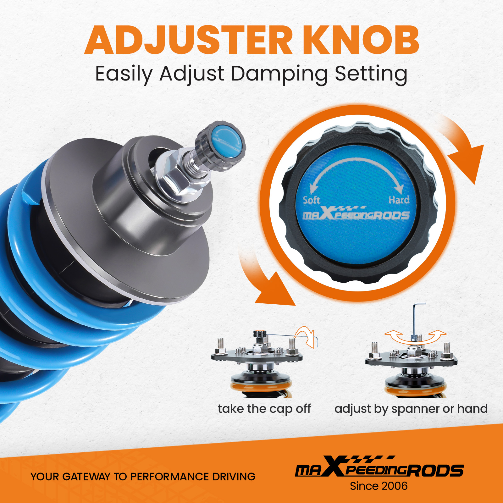 24 Step Damper Coilovers Suspension Lowering Coils
