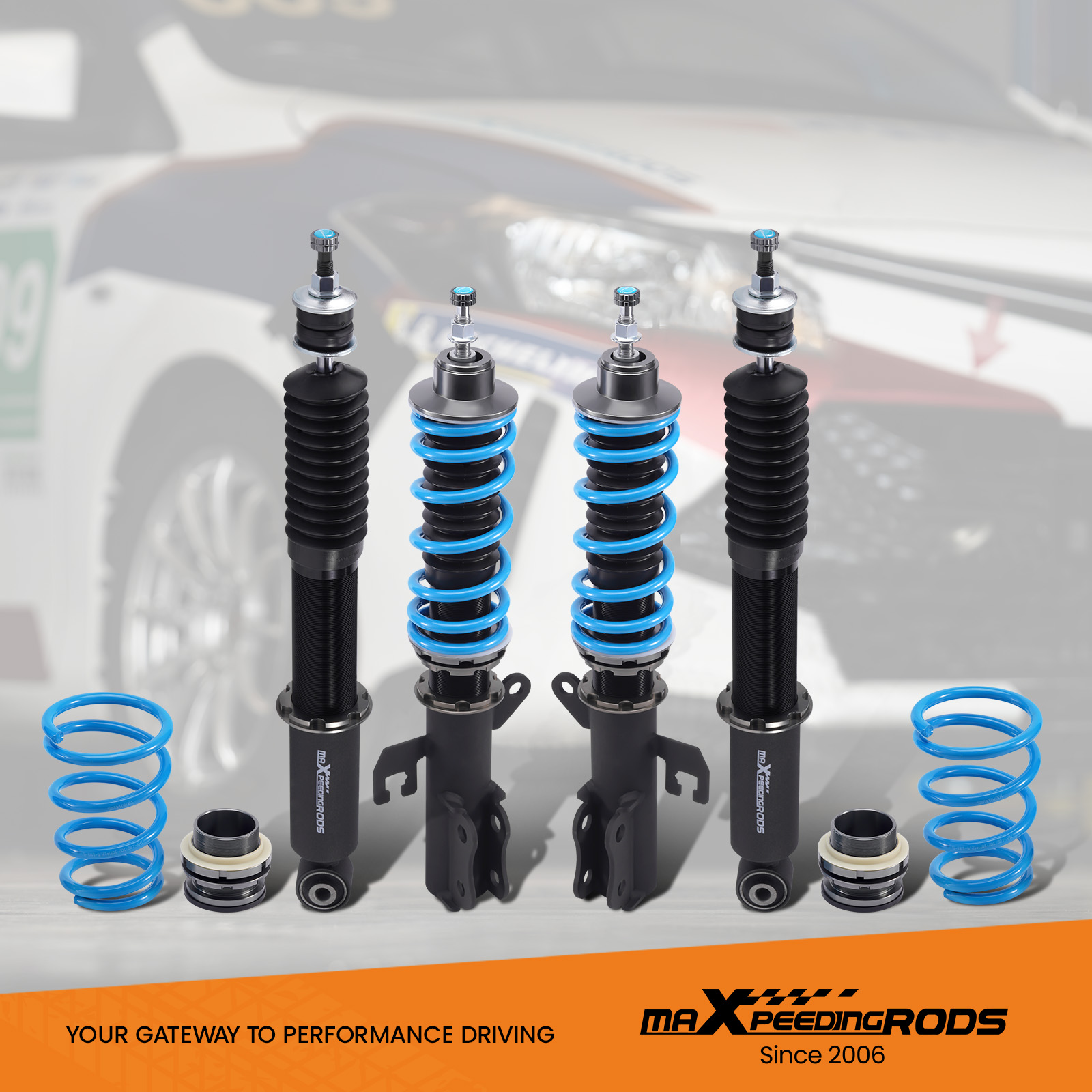 24 Step Damper Coilovers Suspension Lowering Coils