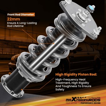 Compatible for ACURA RSX TYPE S BASE DC5 02-06 MaXpeedingrods T7 Coilovers 24 Way Damper Lowering Kit