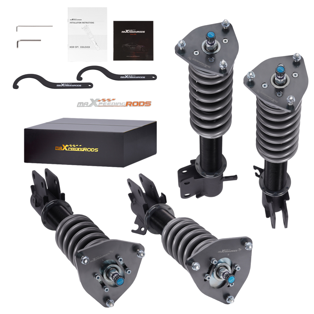 24 Damping Levels Coilover Lowering Kit compatible for Subaru Impreza WRX GDA GD9 GGA 00-07 24 Damping Levels Coilover Lowering Kit compatible for Subaru Impreza WRX GDA GD9 GGA 00-07