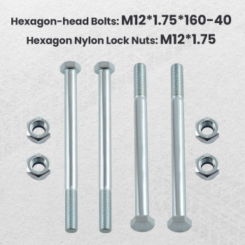 Front Dual Twin Shock Bracket Mount Kit compatible for Ford F250 F350 4WD 1999-2004