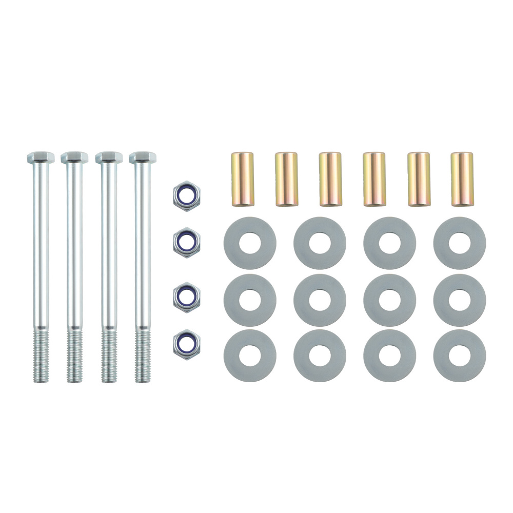 Front Dual Twin Shock Bracket Mount Kit compatible for Ford F250 F350 4WD 1999-2004