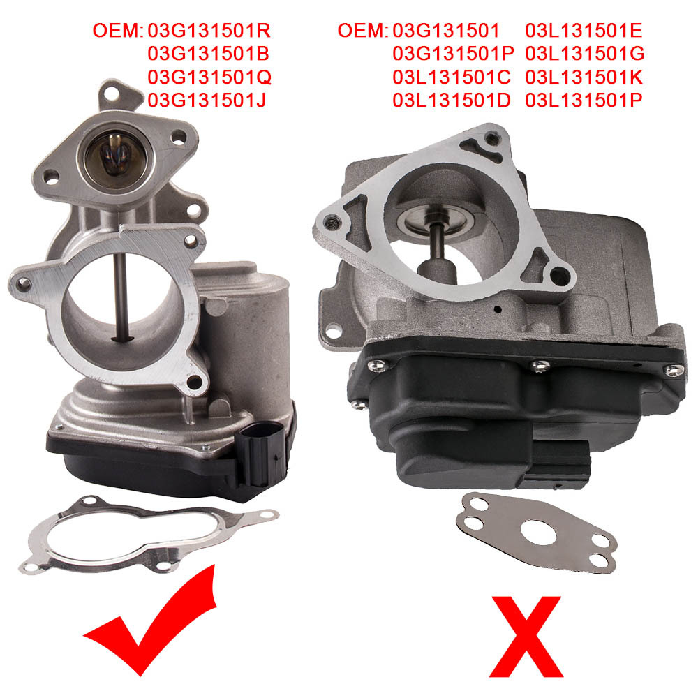 1x EGR Valve compatible for Audi A3 8P A4 B7 A6 C6 compatible for Skoda Octavia III compatible for VW Polo 9N 03G131501R 1x EGR Valve compatible for Audi A3 8P A4 B7 A6 C6 compatible for Skoda Octavia III compatible for VW Polo 9N 03G131501R