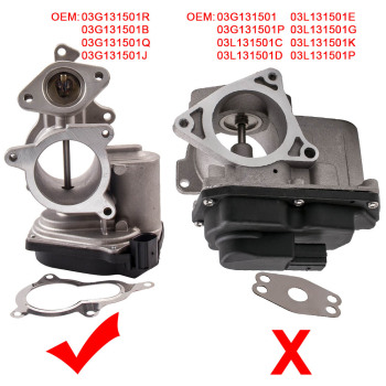 1x EGR Valve compatible for Audi A3 8P A4 B7 A6 C6 compatible for Skoda Octavia III compatible for VW Polo 9N 03G131501R
