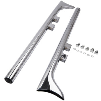 Steel 36 Fishtail Exhaust Muffler Pipe Slip On compatible for Harley Touring 1995-2006