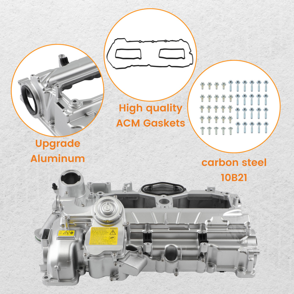 Aluminum Valve Cover compatible for BMW N20 F10 F25 320i 328i 528i X3 X5 2.0L 11127588412