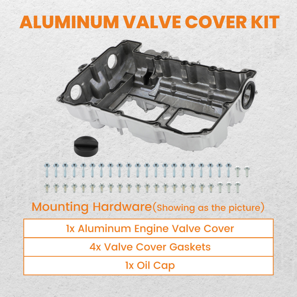 Aluminum Valve Cover compatible for BMW N20 F10 F25 320i 328i 528i X3 X5 2.0L 11127588412