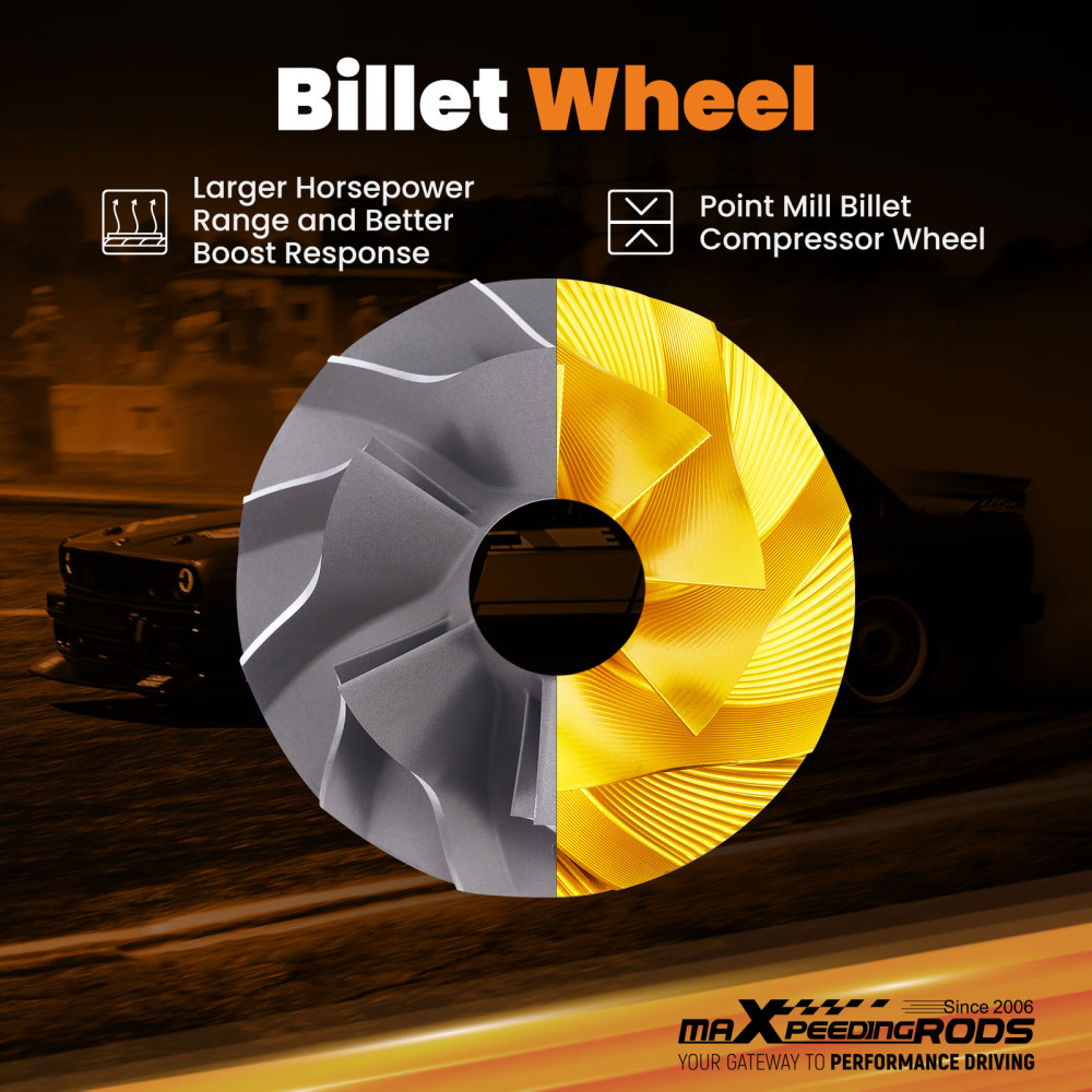 Upgrade for GT2871 T25 Ball Bearing Turbo Billet Wheel 0.64 A/R Turbine Housing Upgrade for GT2871 T25 Ball Bearing Turbo Billet Wheel 0.64 A/R Turbine Housing