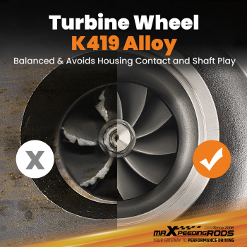 Upgrade Turbo Turbocharger Billet for GT2871 Dual Ceramic Ball Bearing K419 alloy