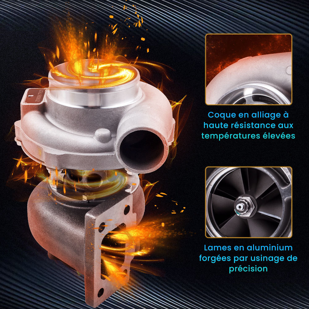 Turbocompresseur universel pour tous les moteurs 4/6 cylindres 2,5L-3,0L Turbocompresseur universel pour tous les moteurs 4/6 cylindres 2,5L-3,0L