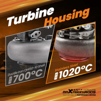 Upgrade Ball Bearing Turbo 1050HP Billet Wheel 0.8 A/R V-band Turbine Housing