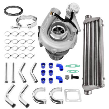 T04E T3 Universal Turbo Turbocharger V-Band 2.5Intercooler Pipe Piping Kit