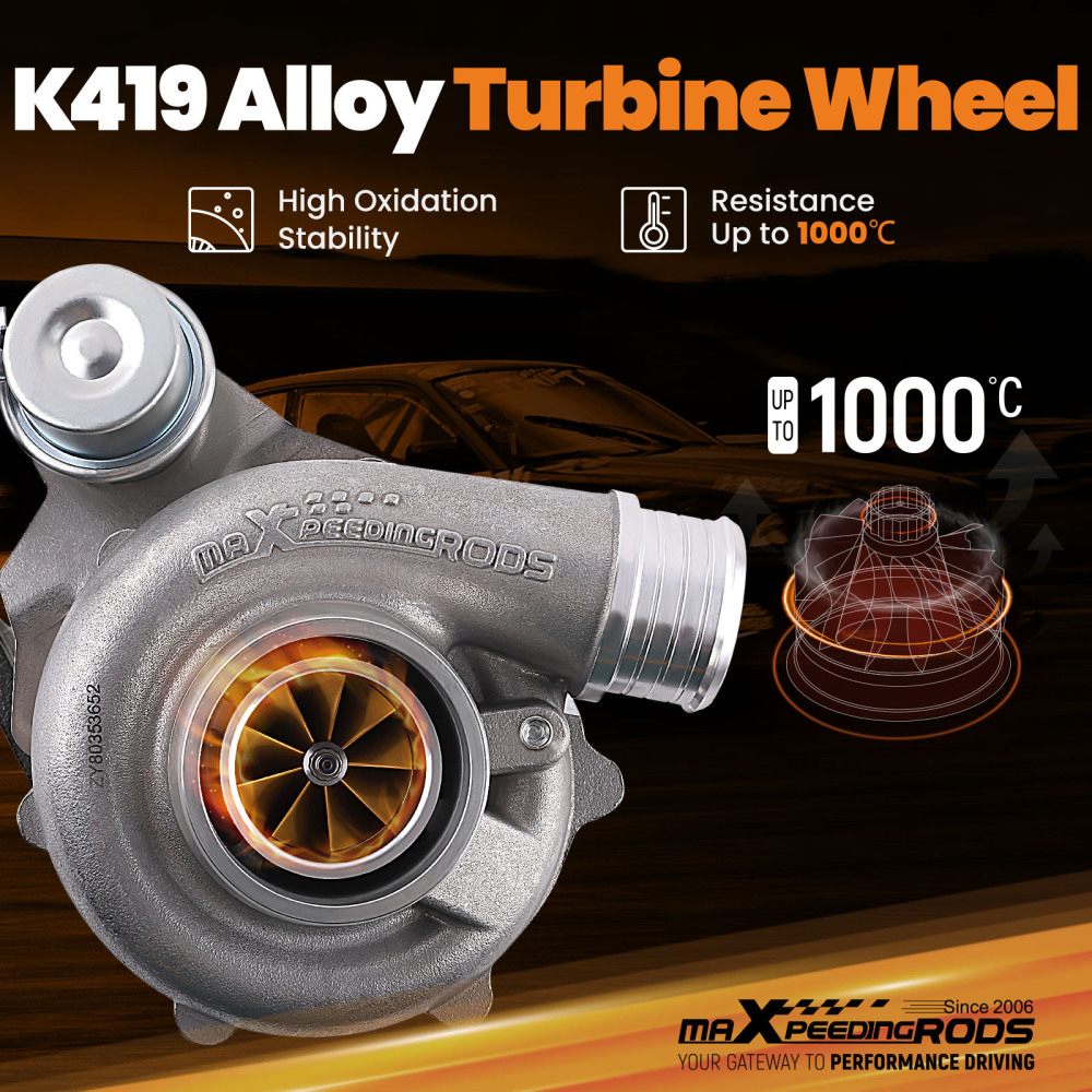 T25 550HP Dual Ball Bearing Turbo Universal for 1.4-3.0L