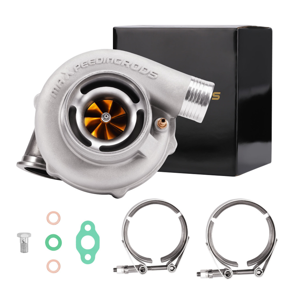  Turbo de course pour GT3071 GT3071R 0,63 A / R 0,82 A / R Refroidi à eau + huile roue de compresseur en aluminium Anti-surge