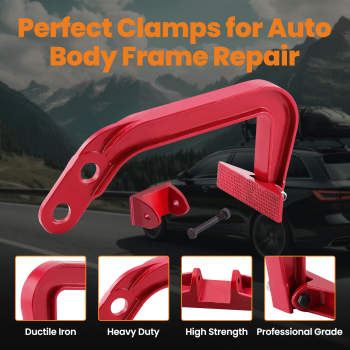 6 Ton Fast Hook Up Chassis Dent Puller Deep Hook Clamp Body Pulling Adaptor Kit