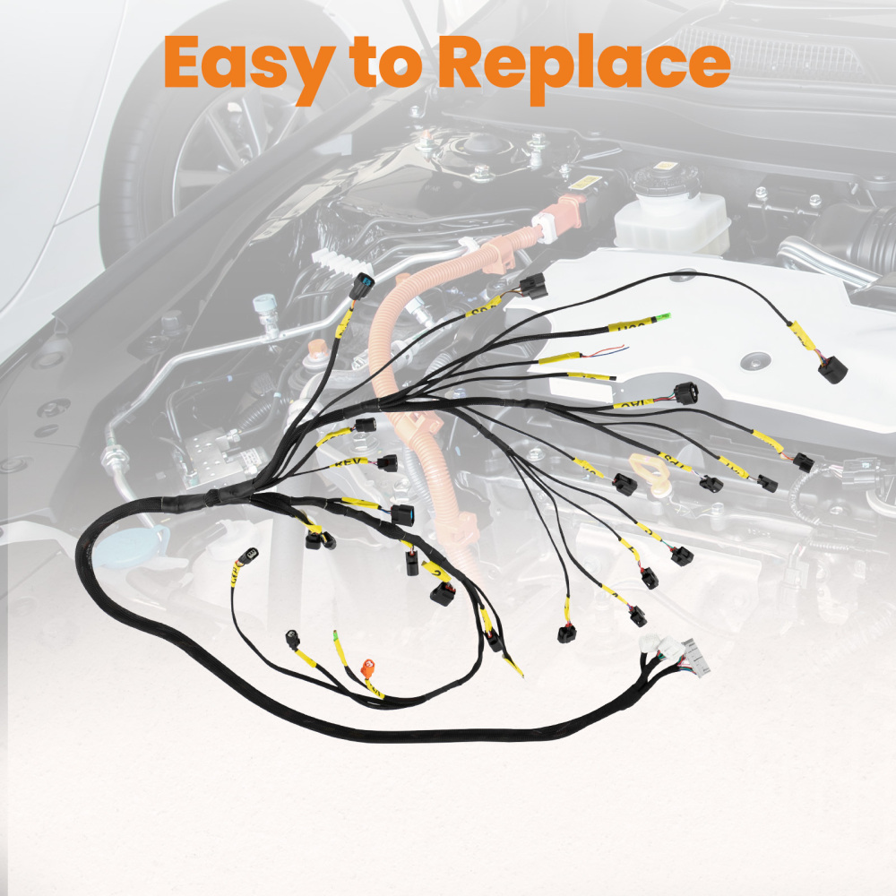K20 K24 K-Series Tucked Engine Harness compatible for Honda Acura K-Swap Integra CRX 2002 K20 K24 K-Series Tucked Engine Harness compatible for Honda Acura K-Swap Integra CRX 2002