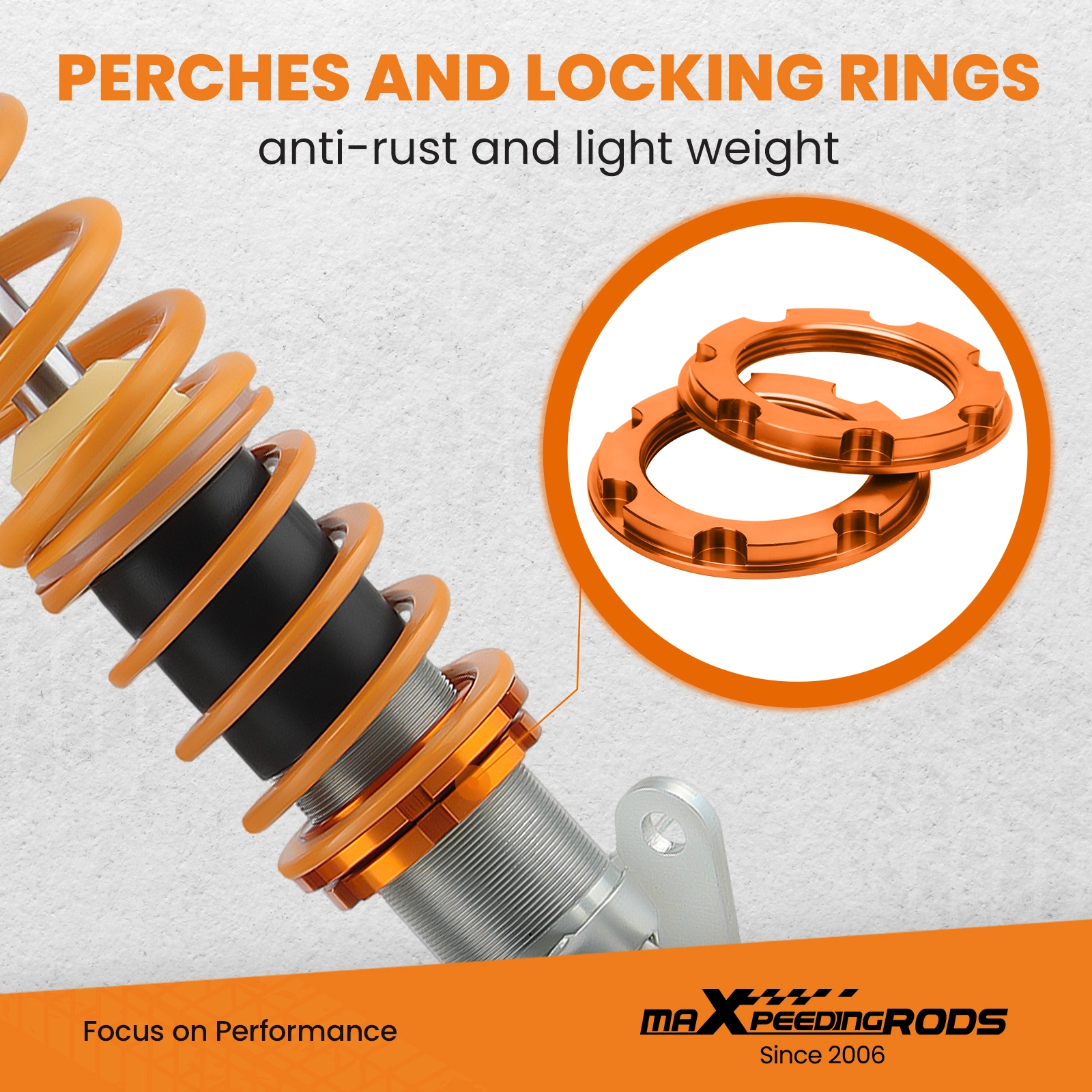 Coilover Struts compatible for VW GOLF / GTI MK4 98-07, compatible 