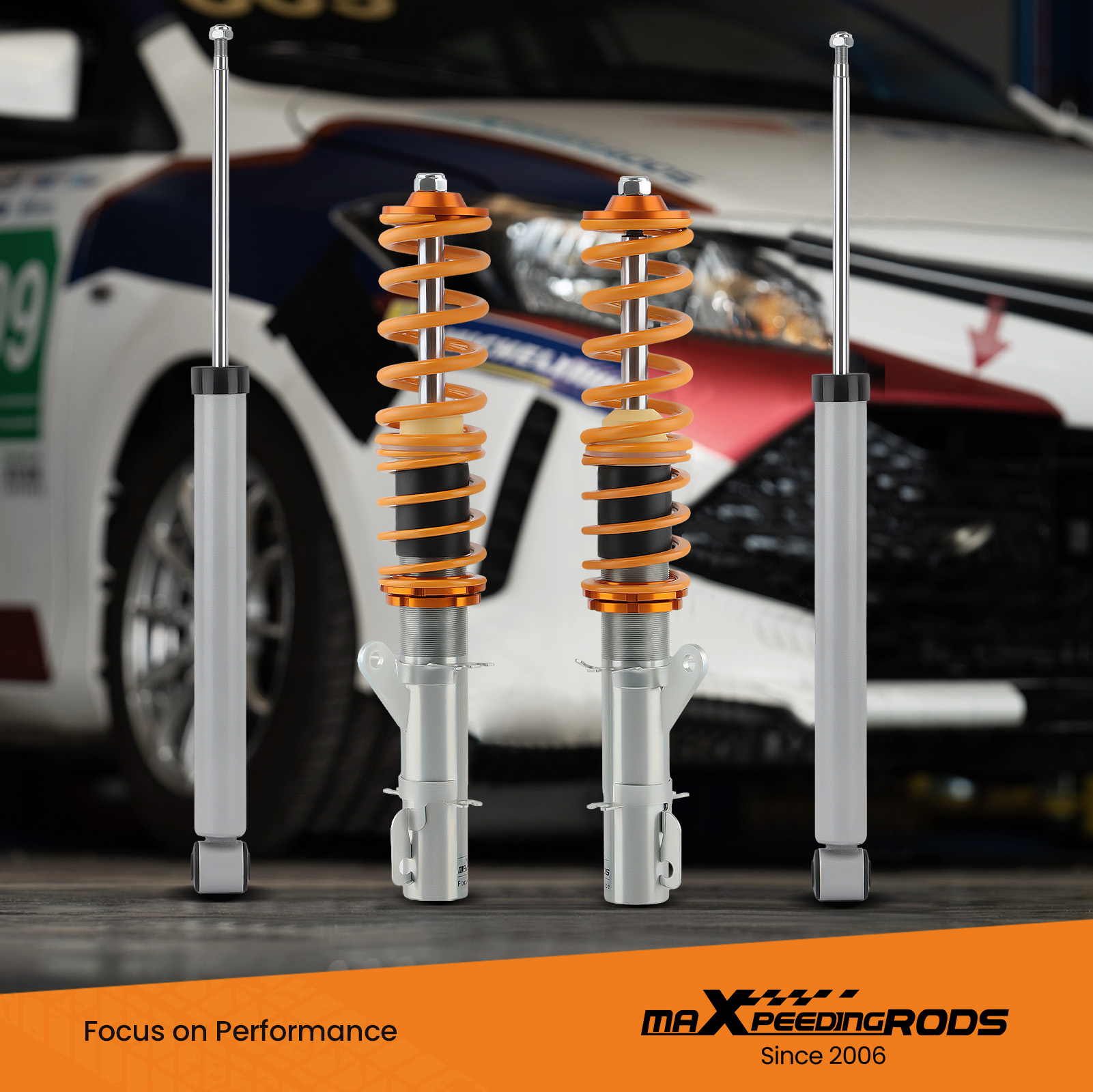 Coilover Struts compatible for VW GOLF / GTI MK4 98-07, compatible