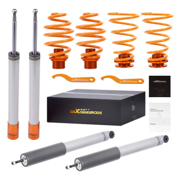 Compatible for Bmw E30 All Adjustable Coilover Suspension Spring Lit 51mm Front Inserts Lowering Kit