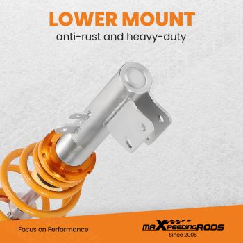 Adjustable Suspension Kit Springs Shock Absorbers compatible for Citroën C4 LA UA LC 1.6 2.0 HDi