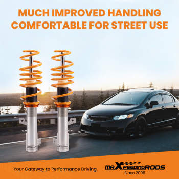 Compatible for Ford Fiesta Mk7 JA8 MK VI Lowering Coilovers Strut Suspension Shock Absorber Lowering Kit