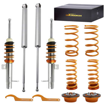 Compatible for Ford Focus Mk1 Adjustable Suspension Coilovers Amd CoiloverLowering Kit