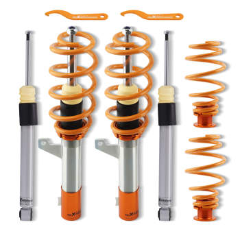 Compatible for VW MK5 MK6compatible compatible for Golf/GTI/R32 Beetle 2006-2014 Coil Spring Strut Coilovers Full Kit Lowering Kit
