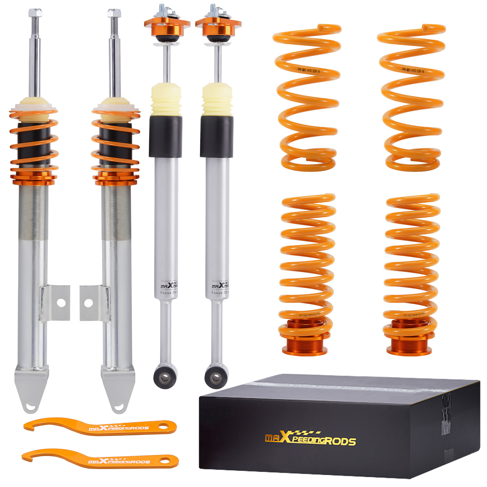 Coilover Suspension Set compatible for Chrysler 300 compatible for 300C compatible for Dodge Challenger 2.7 5.7lL V6 compatible for V8 Lowering Kit-image-LCO-R300-G-LC-VH