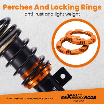 Coilover Suspension Kit compatible for Ford Focus MK2 2005-2010 ST ST225 Shock Strut Spring