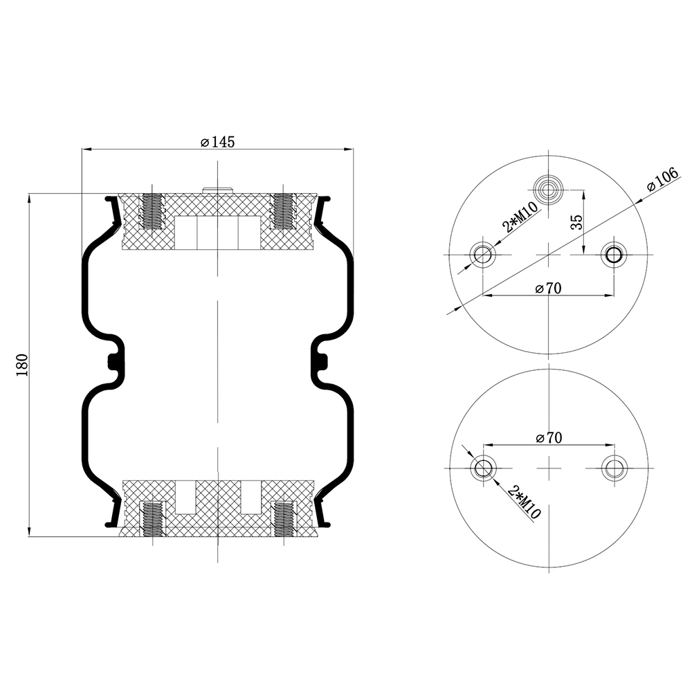 Kit de nivelación de suspensión de resorte Air Helper compatible para GMC C1500 C2500 C3500 Kit de nivelación de suspensión de resorte Air Helper compatible para GMC C1500 C2500 C3500
