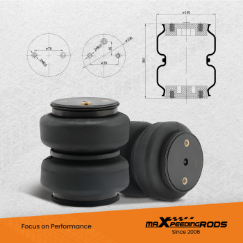 Air Helper Spring Suspension Leveling Kit compatible for Ford F-250 F-350 Super Duty 97-04