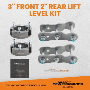 Level Lift Kit compatible for Toyota Hilux 2005-2014 for 3 Front Spacer / 2 Rear Shackles