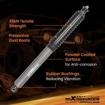 maXpeedingrods Front Shocks compatible for Jeep Wrangler JK Unlimited 07-18 Lifted 0.5-2.5